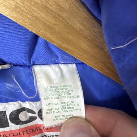 Vintage 80s Sun Ice Supreme II Blue Ski Anorak Pullover Jacket L Retro Canada - Picture 6 of 8